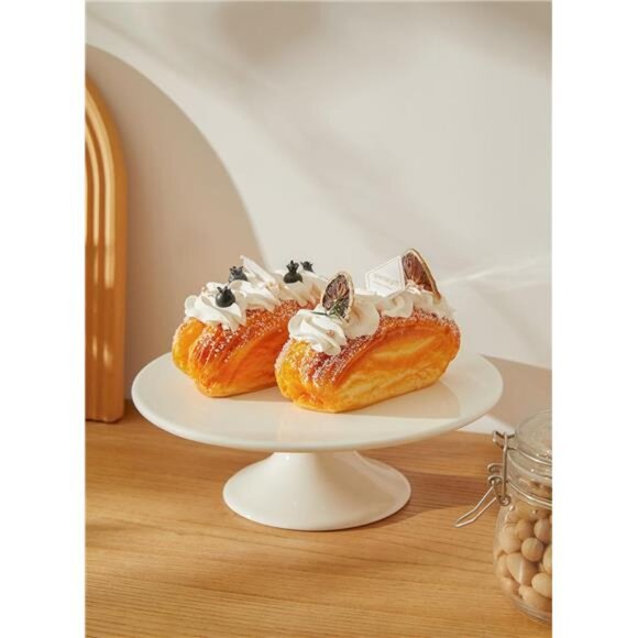 10Inch Porcelain Cake Stand,Round DessertStand,Cupcake Stand for BirthdayParties - Picture 7 of 8